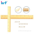 20cm Classic wooden ruler with two sides printing